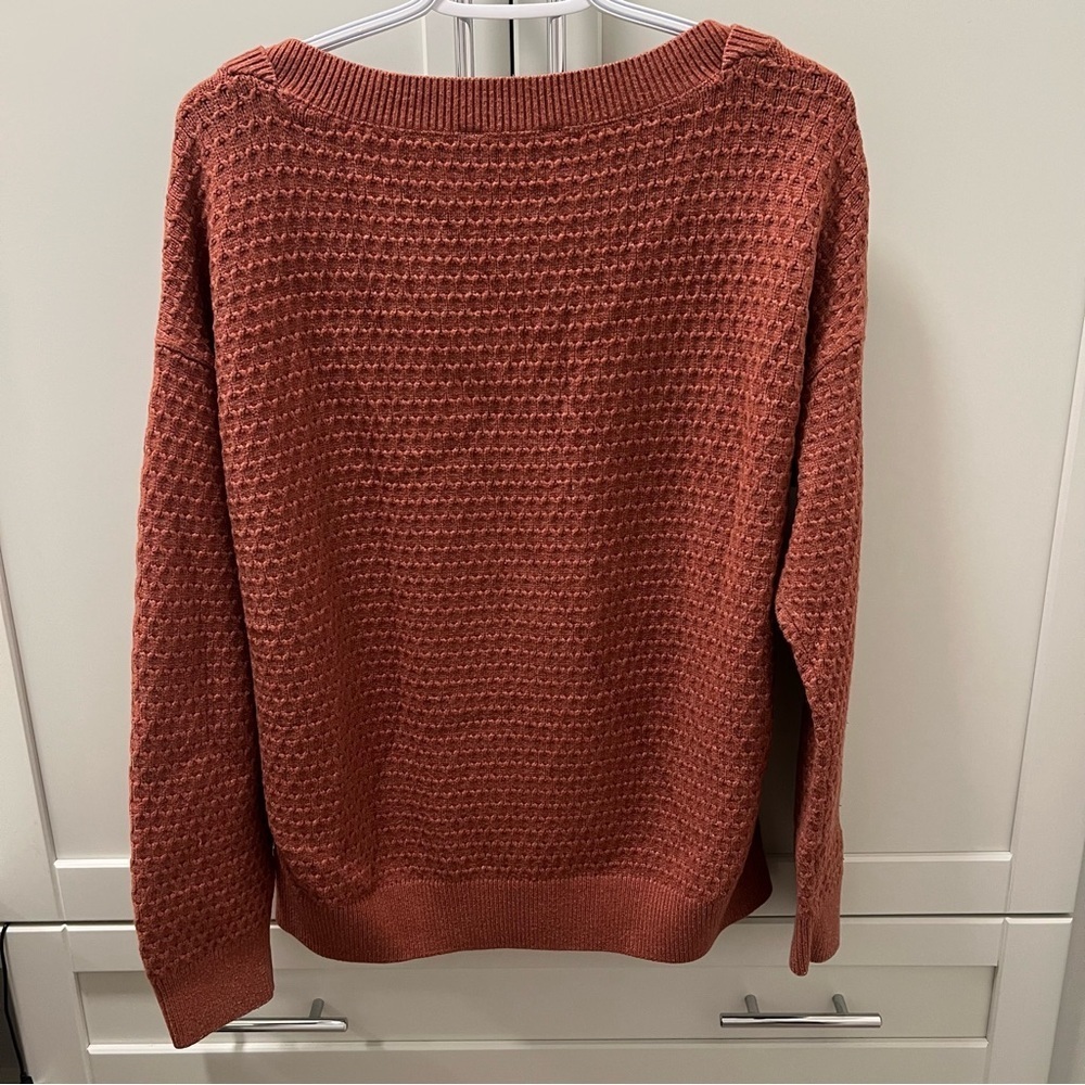 DENVER HAYES Rust Color Sweater Women's Size XL - Picture 6 of 10